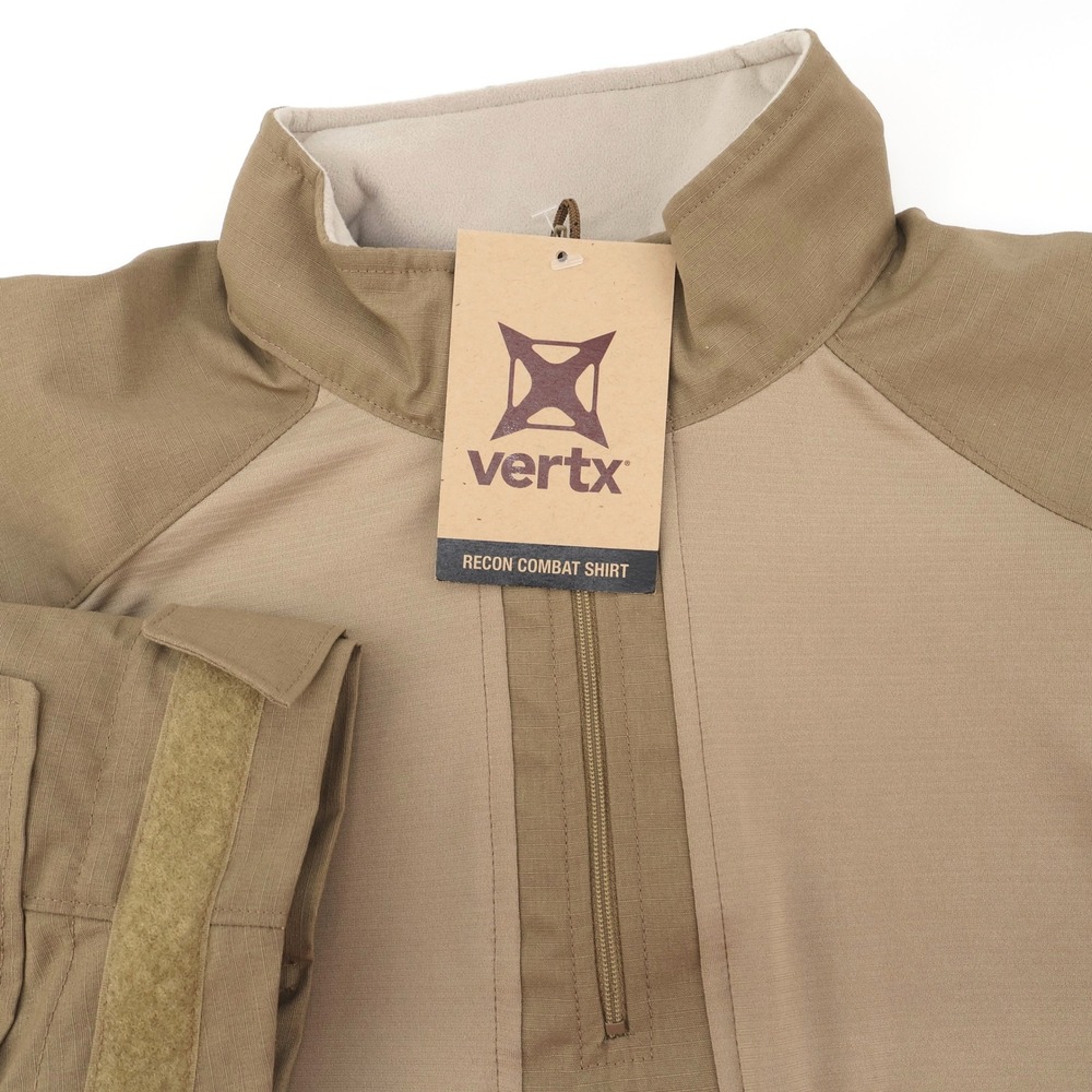 NEW Vertx Recon Combat Shirt‎ Desert Tan Small Long Sleeve Tactical Military